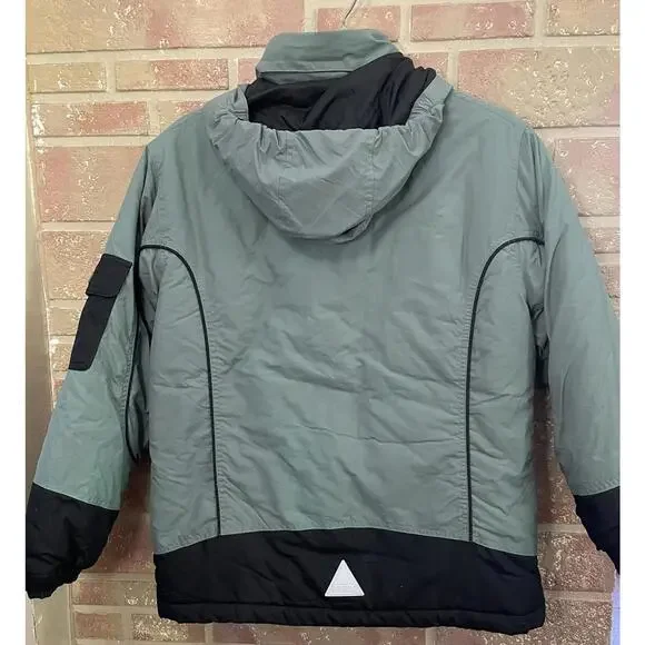 LL Bean Jacket Youth Size Large 14-16 Full Zip Hooded Pockets Lined Winter Boys - Picture 2 of 5